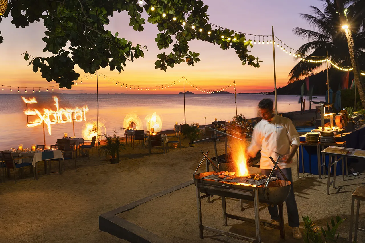 Flame & Flavour Beach BBQ: A Culinary Spectacle at Explorar Koh Phangan